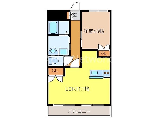 スタービレ小倉の物件間取画像